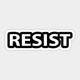 Resist Cool Inspirational Christian Sticker